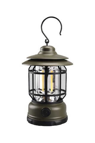 Yuntech01 Yeşil Şarjlı Klasik Fener Çadır, Kamp, Acil Durum Için Dışarıda Ve Evde Kullanıma Uygun Taşınabilir Işık Çok Renkli