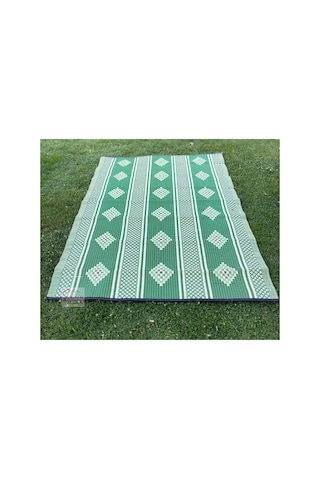 Plastik Hasır Savan Piknik Kilimi Cami Hasırı 180x270 Yeşil Yeşil