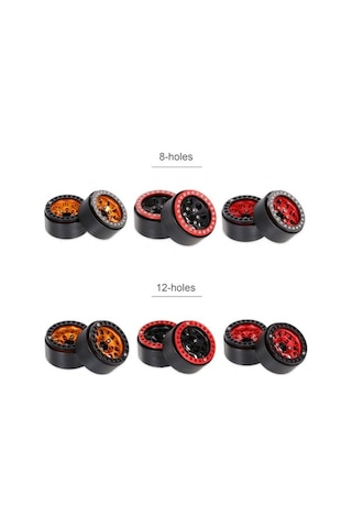 Novahub 2 Adet Çinko Alaşım 55mm Jant Göbeği - 8 Delikli, Redcat Traxxas Uyumlu, Hsp Rc Crawler İçin