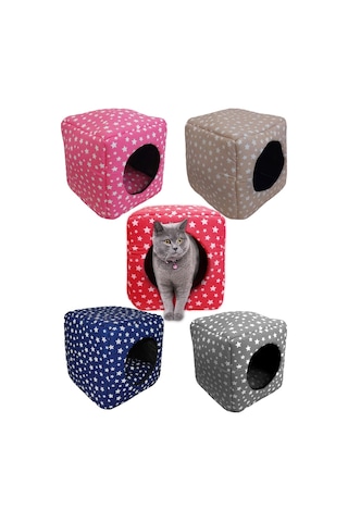 Üç Fonksiyonlu Kedi Köpek Kapalı Kare Sünger Yatak Üç Fonksiyonlu Kedi Köpek Kapalı Kare Sünger Yatak