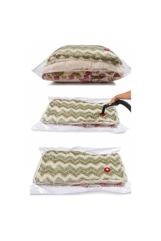 Büyük Boy Vakumlu Hurç Yorgan Hurcu Vakumlu Hurc Poşet Saklama Torbası - 60 X 80 Cm 1410 Çok Renkli