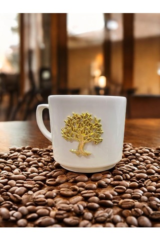 Seramik Kupa Bardak Hayat Ağacı Tasarım