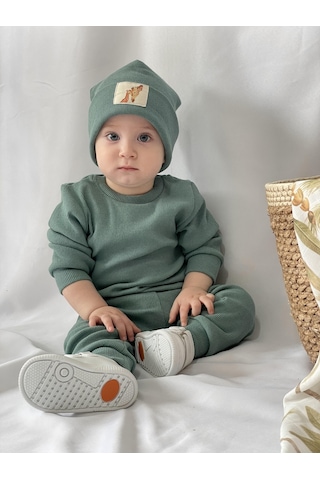 MiaBaby Bereli Üçlü Takım 001 Açık Yeşil