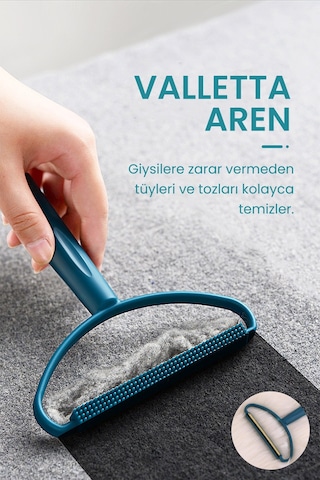 Valletta Aren Çift Taraflı Elbise Tiftik Ve Tüy Toparlayıcı Yeşil