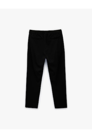 Koton Regular Fit Cepli Beli Bağcıklı Kumaş Pantolon Siyah 6sam40014hw Siyah