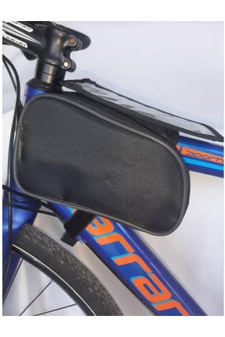 Bisiklet Heybe Çantası Kadro Üstü 6 İnç Telefonlu Kırmızı Yeşil