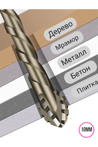 Alicia&bro Yüksek Sertlikte Evrensel Matkap Uçları Mermer Beton Metal10 314980477