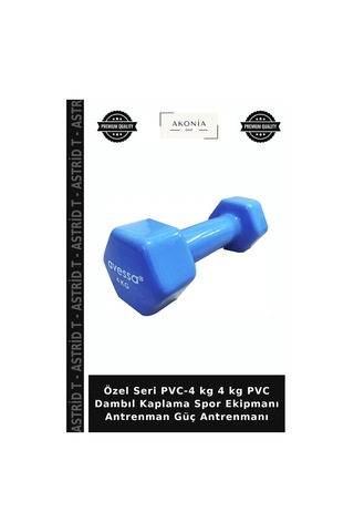 Özel Seri Pvc-4 Kg 4 Kg Pvc Dambıl Kaplama Spor Ekipmanı Antrenman Güç Antrenmanı