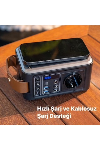 Xenon Smart Taşınabilir Güç İstasyonu Kablosuz Hızlı Şarj Cihazı Güneş Paneli İle Şarj Desteği Type- Sku: Smg8690010062390