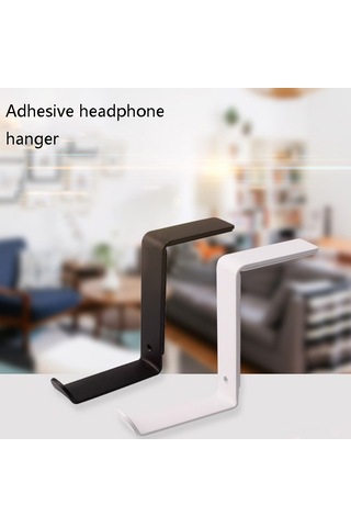 Sones 2 Adet Jd045 Bilgisayar Başlığı Kulaklık Askısı Çok İşlevli Metal Sergileme Rafı Siyah