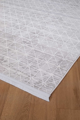 Voyage %100 Akrilik Yumuşak Dokulu Halı Kilim Salon Mutfak Koridor Yolluk Dokuma Makine Halısı Ac-113 Gri