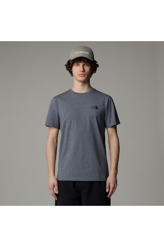 The North Face M Ss Simple Dome Tee Erkek T-shirt-29938 Açik Gri