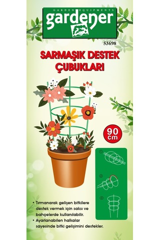 Gardener 53698 Halkalı Destek (sarmaşık) Çubuğu-90 Cm
