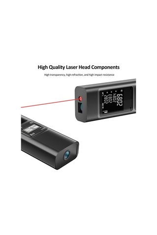 Besthome1 80m Hassas Mesafe Ölçer - 2mm Doğruluk, Usb Şarjlı, Alan/hacim Hesaplama