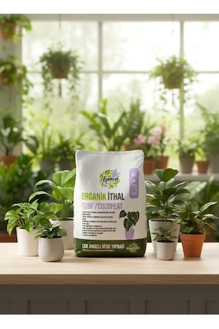 Aymen Çiçekçilik 5 Litre Ithal Torf Cocopeat Ponza Taşı Özel Karışım Saksı Harcı Bitki Toprağı - Kokopit 0,250