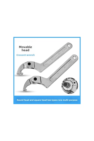 Aubyhe Sentian Alyazı Su Sayacı Kapağı Ve Boru Montajı İçin Ayaklı Yarıay Wrench, 51-121mm Aralığında, Ergonomik Tutuş Ve Dayanıklı Alaşım Malzeme