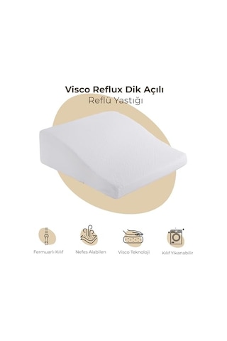 Homedius Yastık Visco Reflux Beyaz 65x60 Açık Bej