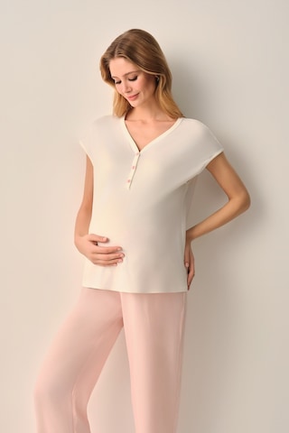 Suwen Stripe Hamile Lohusa Pijama Takımı Sh26539660l919