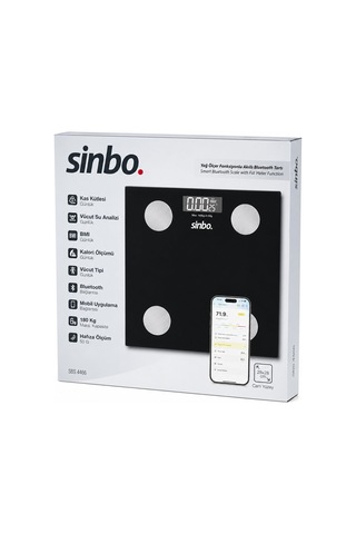 Dijital - Pilli Cam Banyo Baskülü Lcd Ekran - Sıcaklık Göstergeli 180kg/50gr 28x28cm Sbs-4466