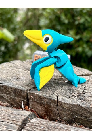 Pterodaktil Oyuncak Figürü Gökyüzünün Kadim Efendisi 3d Hareketli Organik Model - Orta Boy Dinozor