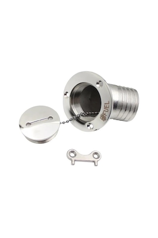 Fuel Dolum Kapağı Eğimli Krom 38 MM