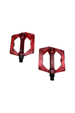Bike Sky Şeffaf Renkli Platform Geniş Pedal Platform Bisiklet Pedalı Reflektörlü