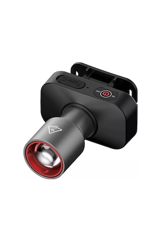 Skycity L-42 Alüminyum Alyaşlı Şapka Feneri, Teleskopik Zoom, Type-c Şarj, El-işsiz Aydınlatma, Outdoor Balıkçılık - 1200 Lumens