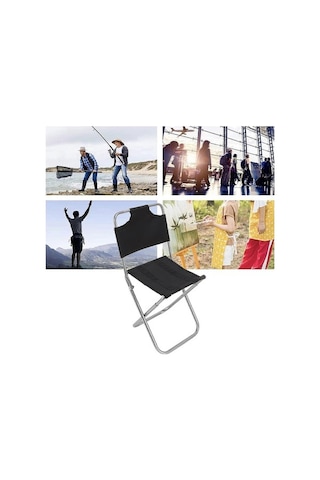 Bloomnest Kamp Sandalyesi, Nefes Alabilen Kumaş, Katlanır Bahçe Sandalyesi, Taşınabilir Balıkçılık Sandalyesi, Altın-siyah Altın - Siyah