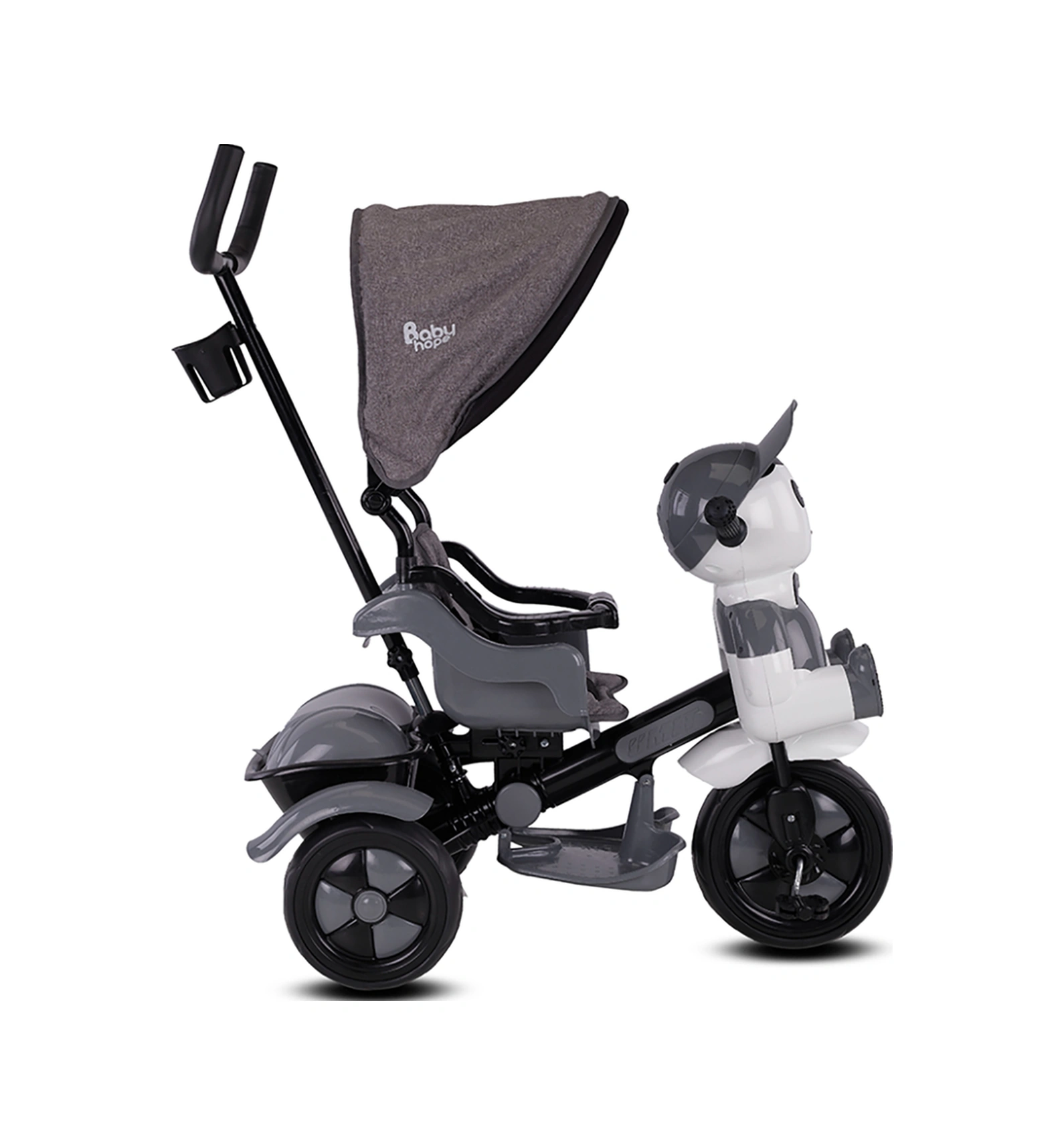 125a Yupi Triycle 3 Tekerli Kontrollü Bisiklet Pedli Gri