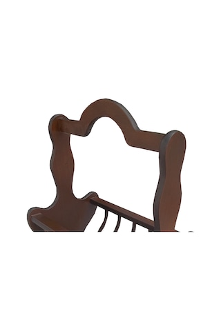 Gazete Sehpa Model Kayın Mdf Torna Tabla Parlak Ceviz Boya Tutmalık El Yapım