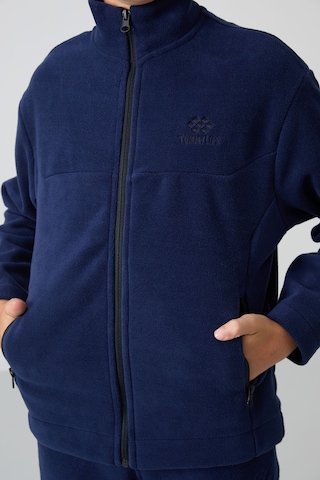 Tommy Life Lacivert Kalın Yumuşak Dokulu Standart Fit Nakışlı Polar Erkek Çocuk Sweatshirt - 11223 Lacivert