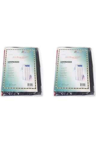 Gardrop İçi Asılabilir Elbise Dolabı Seti Pvc 2 Adet 50x37x105cm Lacivert