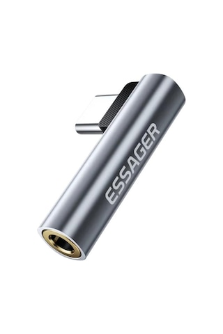 Essager L Tipi Type-c To 3.5mm Aux Dönüştürücü Type-c To 3.5mm Kulaklık Dönüştürücü Ses Dönüştürücü Kablo -