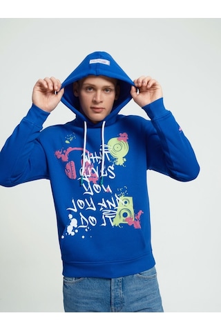 LOFT Oversize Erkek Sweatshirt Lf2034228 Q1.v1 Mavi