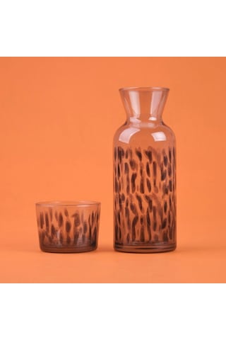 Rakle Calista Bardaklı Sürahi Seti - Siyah - 700 Ml