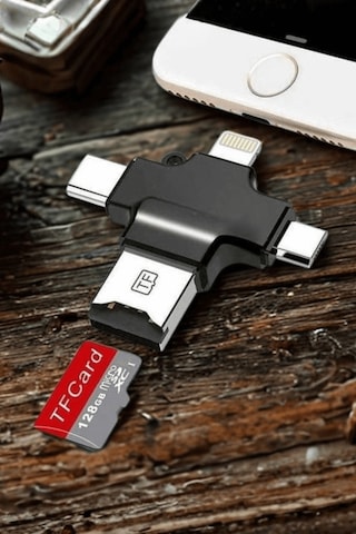 Büro Ev Ofis Cihazları İçin 4hub Otg Card Reader