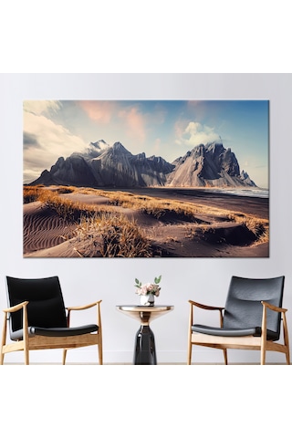 80x110 Cm 1 Parça Kanvas Tablo, Izlanda Kanvas Dekor