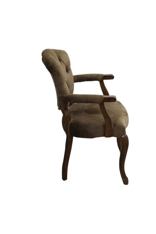 Bengimobilya Berjer Lüken Aslan Ayak Model Parlak Ceviz Baby Face Kumaş Kapito