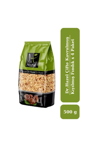 Drhazel Çifte Kavrulmuş Kıyılmış Fındık 500 Gr X 8 Paket 500 G