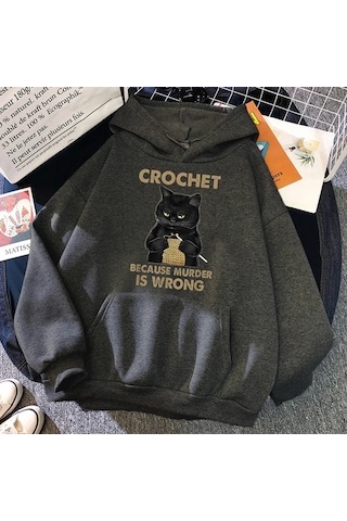 Startmore Tarzsokak Tığ Çünkü Katil Yanlış Kadın Kıyafetleri Hip Hop Kazaklar Hoody Yeni Rahat Boy Giyim Polar Ge Antrasit