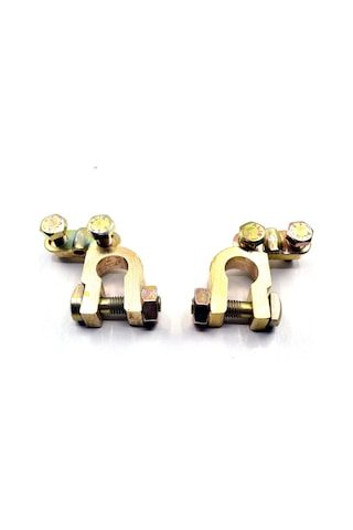 Japon Tip Akü Dar Kutup Başı Terminali Pirinç Artı Eksi Takım