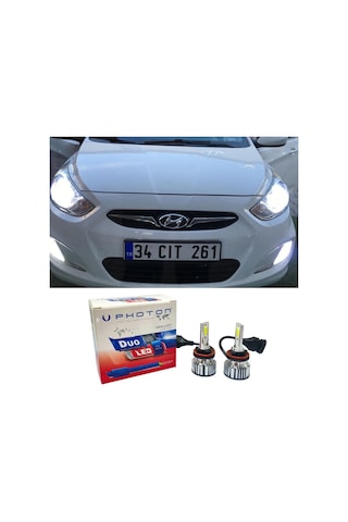 Hyundai Accent Blue Led Xenon Sis Far Ampulü H27 Duo Yeni Seri Beyaz