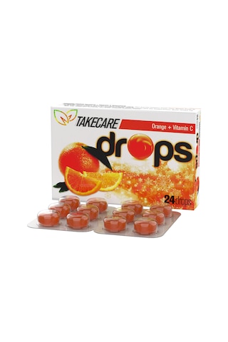 Takecare Portakal Aromalı C Vitamini İçeren Drops 3 x 24 Pastil