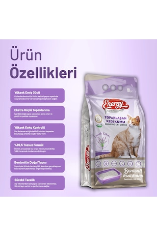 Kedi Kumu Lavanta Kokulu 10 Lt - 2 Adet