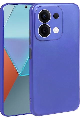 Redmi 15c Kılıf Zore Premier Silikon Kapak - Saks Mavi Saks Mavi
