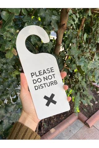 Lütfen Rahatsız Etmeyiniz Kapı Kolu Askısı Do Not Disturb