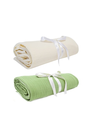 Ezh 2'li 4 Kat Müslin Bebek Battaniyesi 120x110 CM