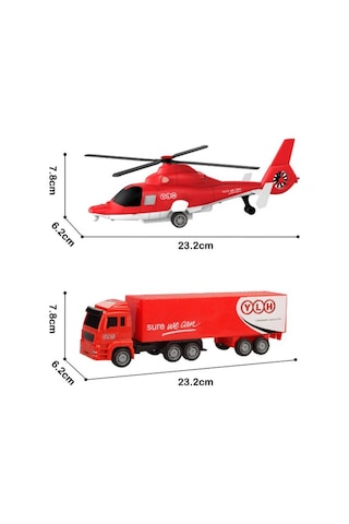 City Car Helikopter Ve Kamyon İkili Araç Seti