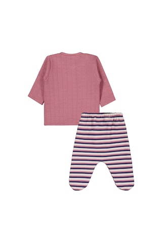 Civil Baby 96 Nakışlı 1-9 Ay Pijama Takımı - Pembe Gülkurusu