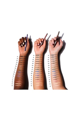 Make Up For Ever Aqua Resist Color Pencil - Suya Dayanıklı Göz Kalemi, 24 Saat Kalıcılık - 01 Whatever Black Diğer